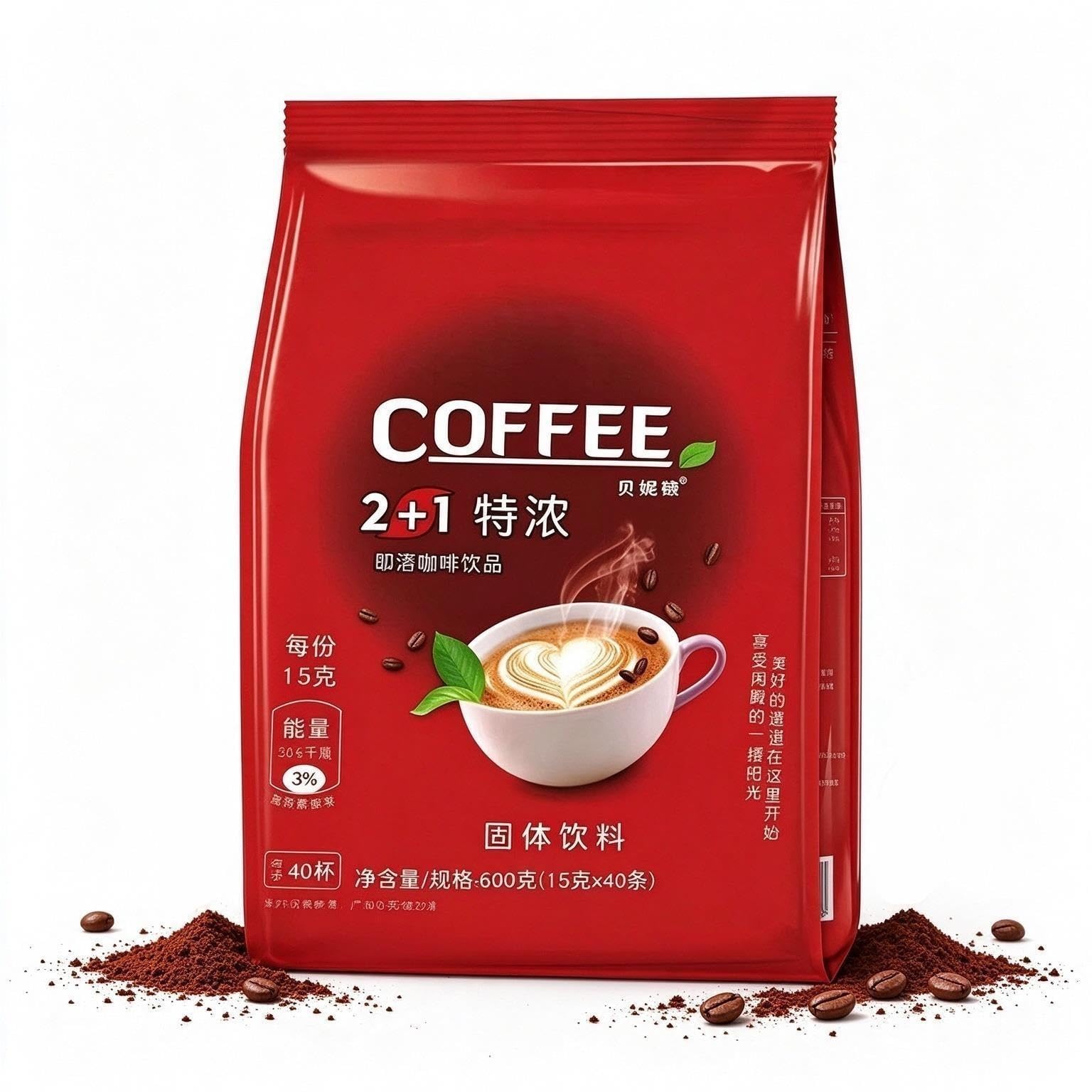 Mezcla de café instantáneo 2+1, 40 barras
