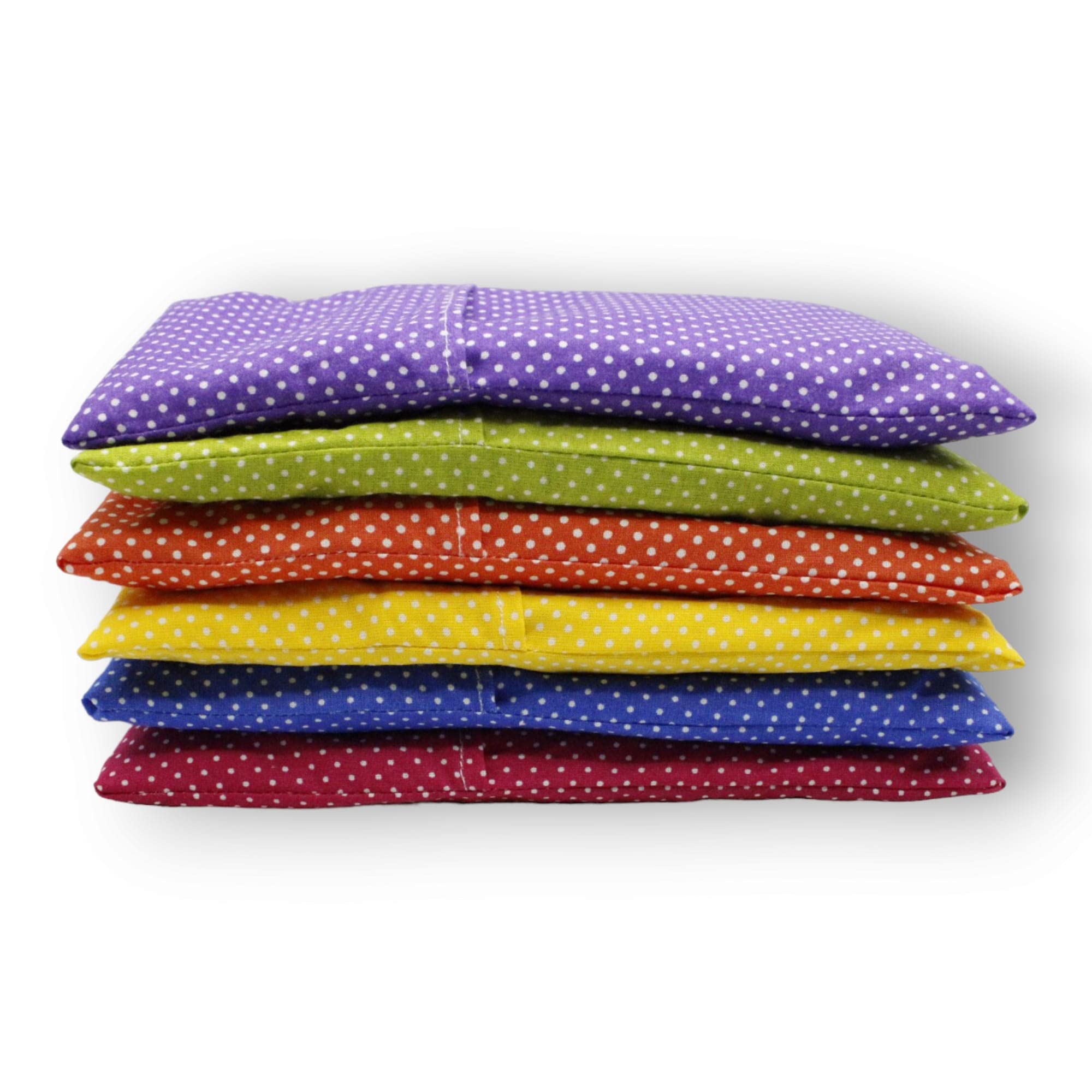 Coussins pour les yeux "Pack 6 Colori" - Graines de Lavande et de riz - Yoga, méditation, relaxation, reposer des yeux
