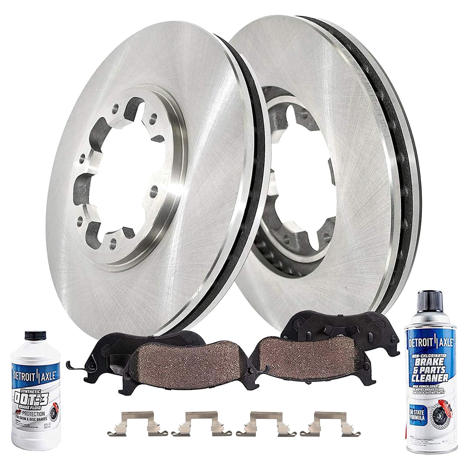 Detroit Axle - Front Brake Kit for 97 INFINITI QX4 96-98 Nissan Pathfinder