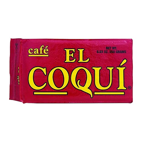 El Coquí - Café expreso molido tostado oscuro, rico y molido, café a granel, auténtico café de estilo puertorriqueño, sellado al vacío, granos de
