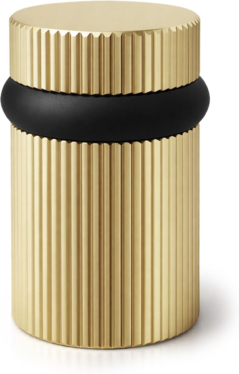 Mega Handles Linear Floor Door Stopper, Quickly Installed Wall Protector, Wall Protectors from Door Knobs, Floor Door Stop with Mounting Hardware Included - Satin Brass - 2 Inch