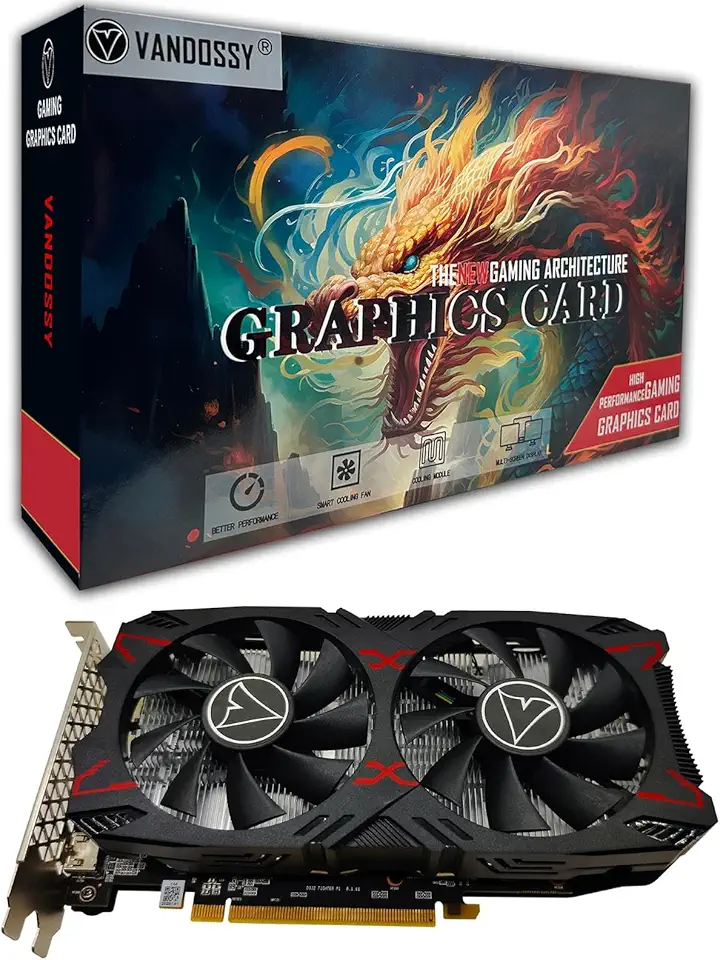 Placa gráfica Radeon RX 5500 XT, 8 GB GDDR6 128 bit RDNA Architecture 1717/1845 MHz (Base/Boost Clock) DirectX 12 HDMI DP PCIe4.0 para jogos e streaming 1080p (RX 5500 XT)