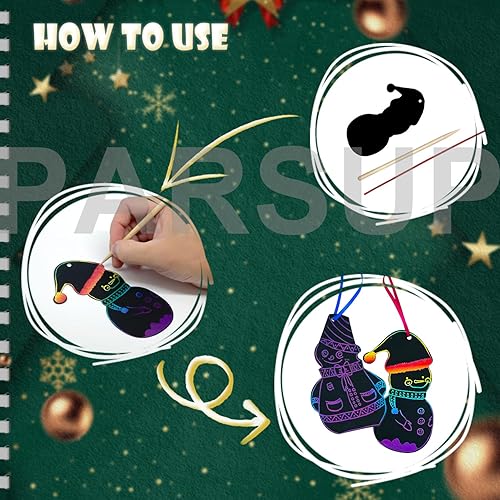 Miniatura 5 de Papel para rascar para el día de San Valentín, 96 piezas de arte arcoíris en forma de corazón con lápices y cintas de madera para niños, artes