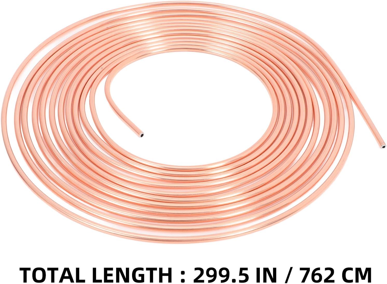 Automotive Brake Tube 3/16 Gold Galvanized Steel Coil Vehicle Brake Line Tubing for Car Replacement