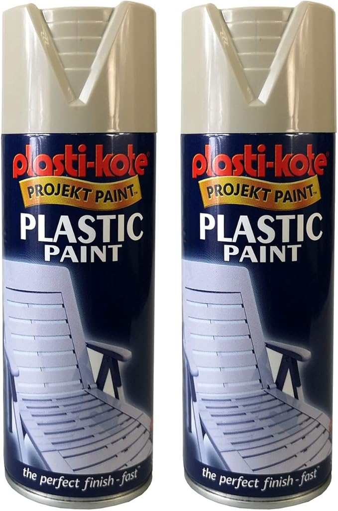 2 x PlastiKote Pebble Gloss 400ml Spray Paint 2.23m² Coverage per can