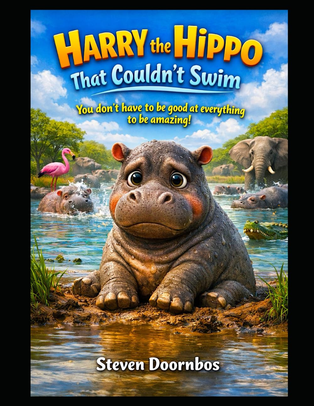 Harry The Hippo That Couldn't Swim A funny animal story for kids: You don't have to be good at everything to be amazing