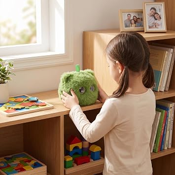 AI Smart Plush Toy Robot Interactive Learning Assistant with Multilingual Voice Chat, Storytelling, Touch Responsive Emotional AI Companion for Kids
