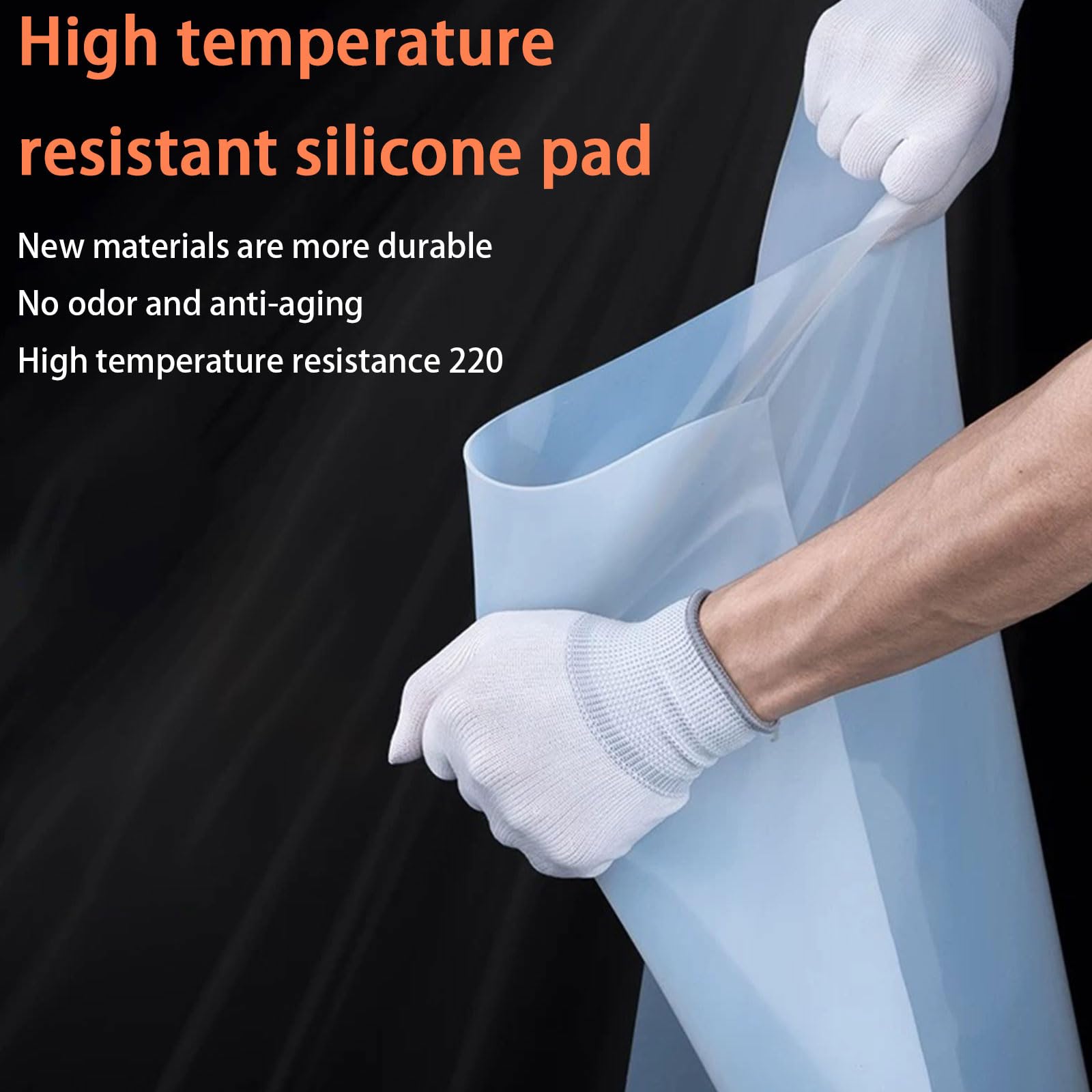 10 Pezzi Foglio in Silicone, Lastra in Gomma Flessibile, Resistente alle Alte Temperature, Impermeabile, Antiscivolo, Grado Alimentare & Industriale, per Guarnizioni e Fai-da-Te,50mm*50mm*4mm