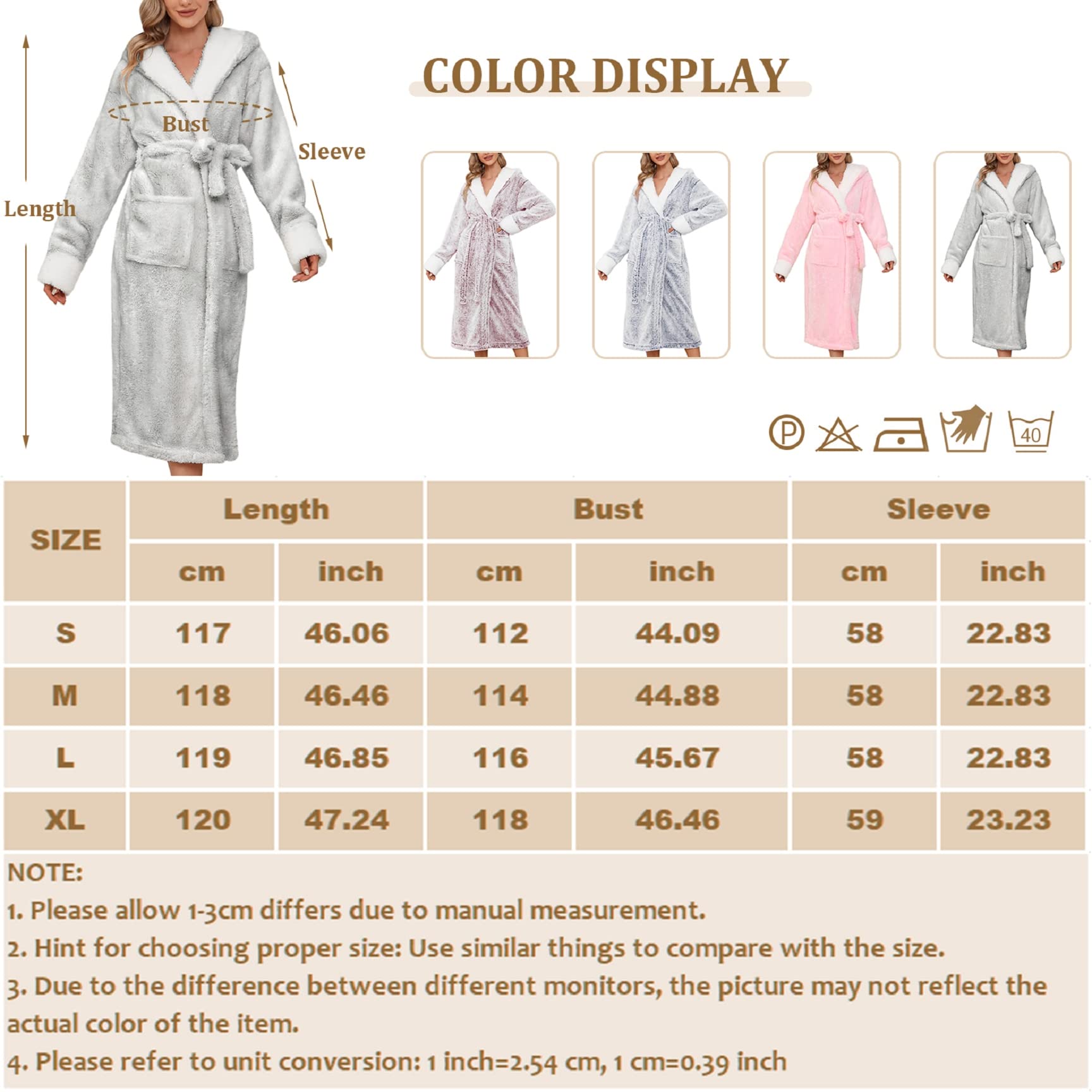 Nadeer Robe de Chambre Polaire pour Femme Homme Longue Peignoir Peignoir de Bain à Capuche en Polaire Douce Unisexe Cravate Taille Robe de Chambre Séchage Peignoir