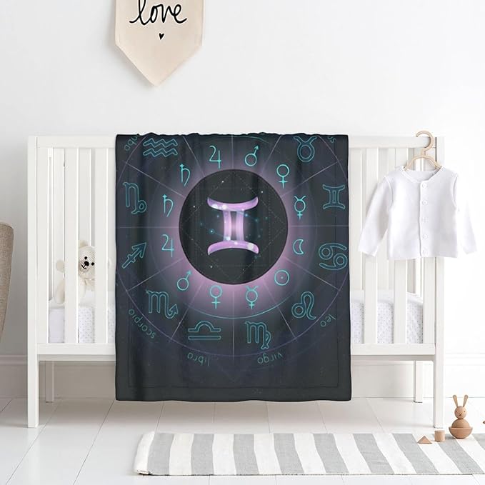 Super Soft Baby Blanket, Luxurious and Comfortable Plush Double -Layer Baby Blanket Gemini Baby Plazing Blanket (30 * 40inch)