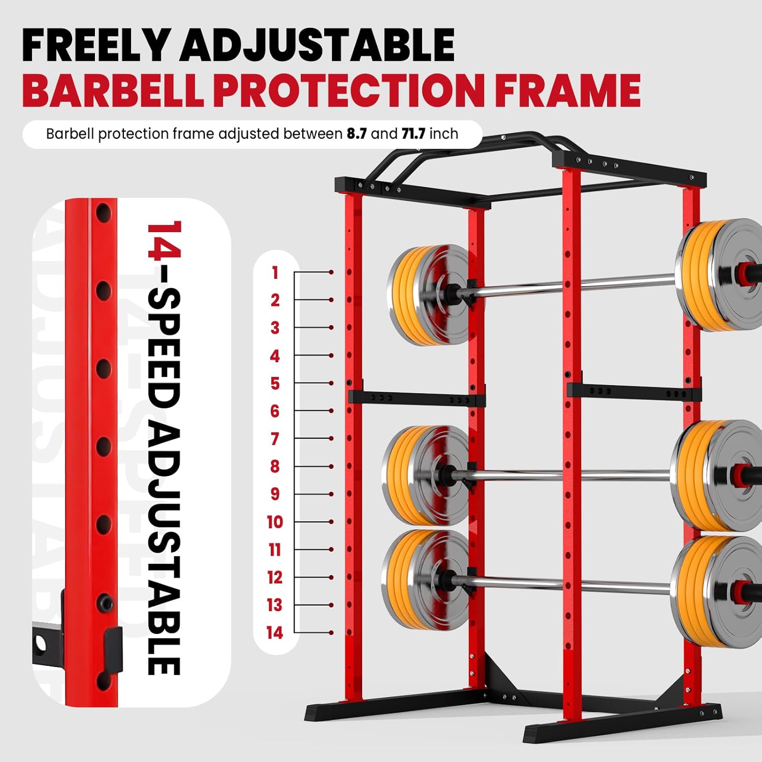 Generic Generic Power Cage – 1200LBS Capacity with Safety Features & Pull-Up Bar - Image 3