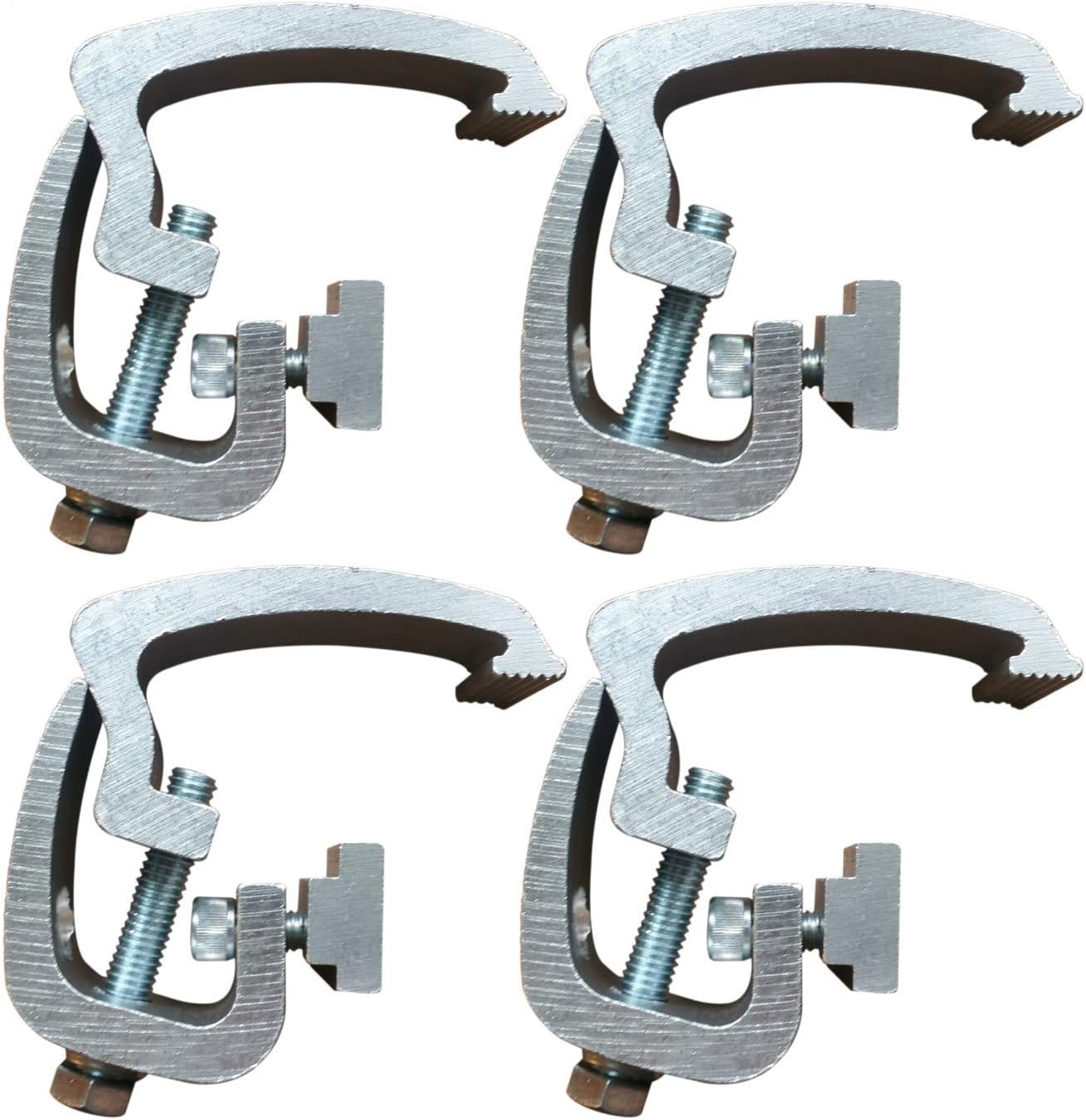 (4 Pack) Silver Compatible with Toyota Tacoma - 2005 & Newer - Mounting Channel Track Truck Topper Cap, Camper Shell