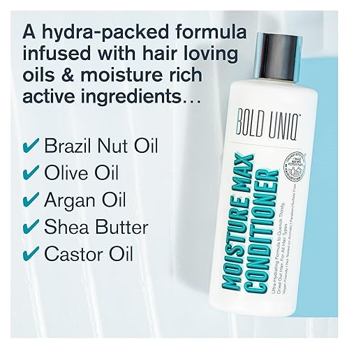 Miniatura 7 de Acondicionador hidratante e hidratante para cabello seco y cuero cabelludo. Nutre profundamente, desenreda y repara el cabello dañado, coloreado,