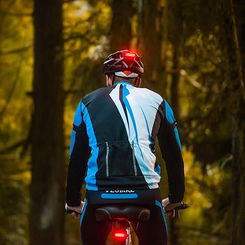 Miniatura 2 de Paquete de 2 luces traseras de bicicleta recargable, luz trasera roja para bicicleta de noche, luces traseras de bicicleta con gran duración de