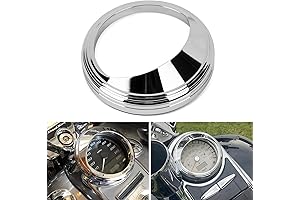 Harley Davidson Speedometer Tank-Mounted Cover with Visor (5-Inch) for Dyna, Softail, Touring & Road King