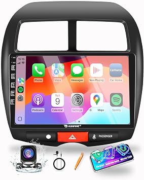 for Mitsubishi ASX Outlander Sport 2010-2015 CarPlay Android Auto Navigation Stereo GPS Radio Reverse Camera Display 10" IPS Touchscreen Headunit Tablet Media Player, if Applicable Quad Core 2G+64G