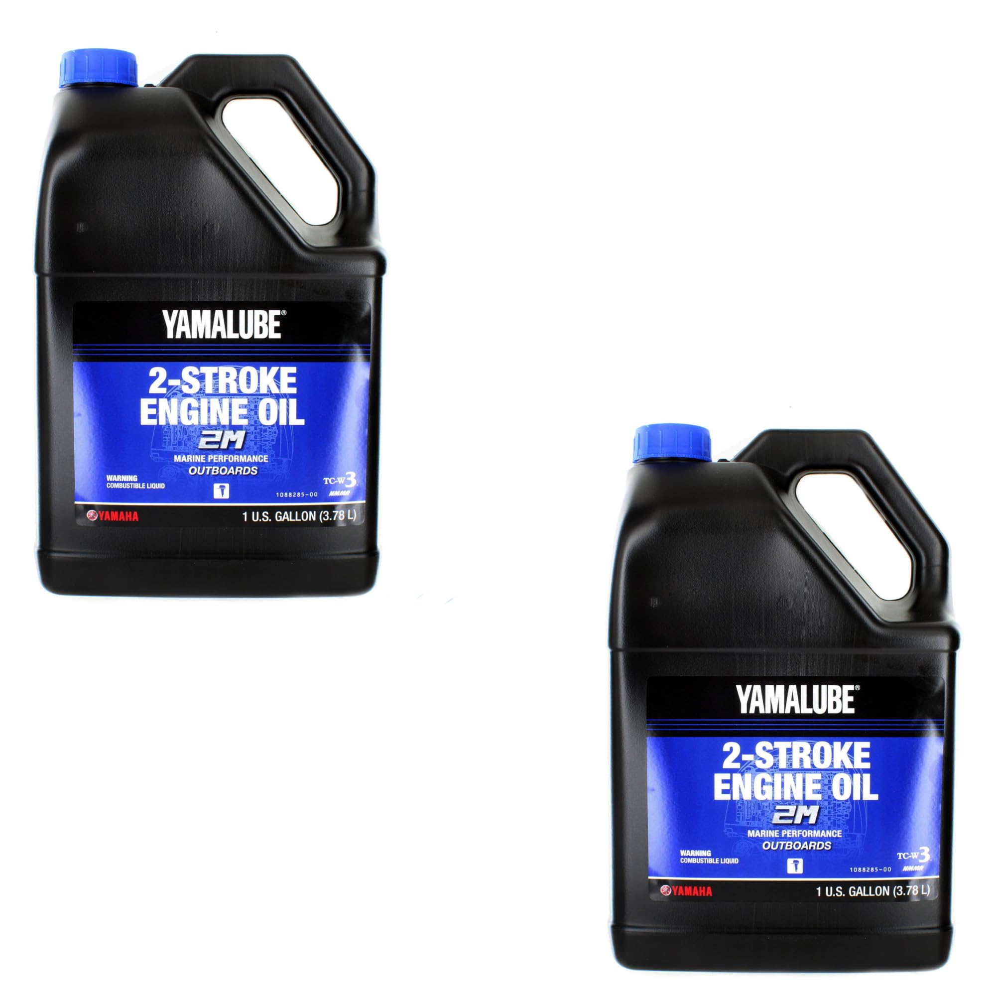 Yamaha Yamalube Outboard 2M Marine 2-Stroke Oil- 2 Gallons, #LUB-2STRK-M1-04