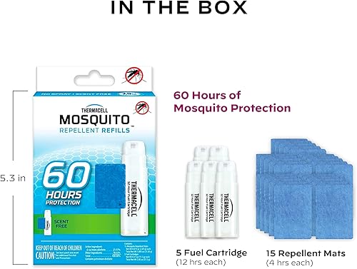 Miniatura 5 de Thermacell - Recambios de repelente contra mosquitos, compatible con todos los repelentes Thermacell alimentados por combustible, eficaces,