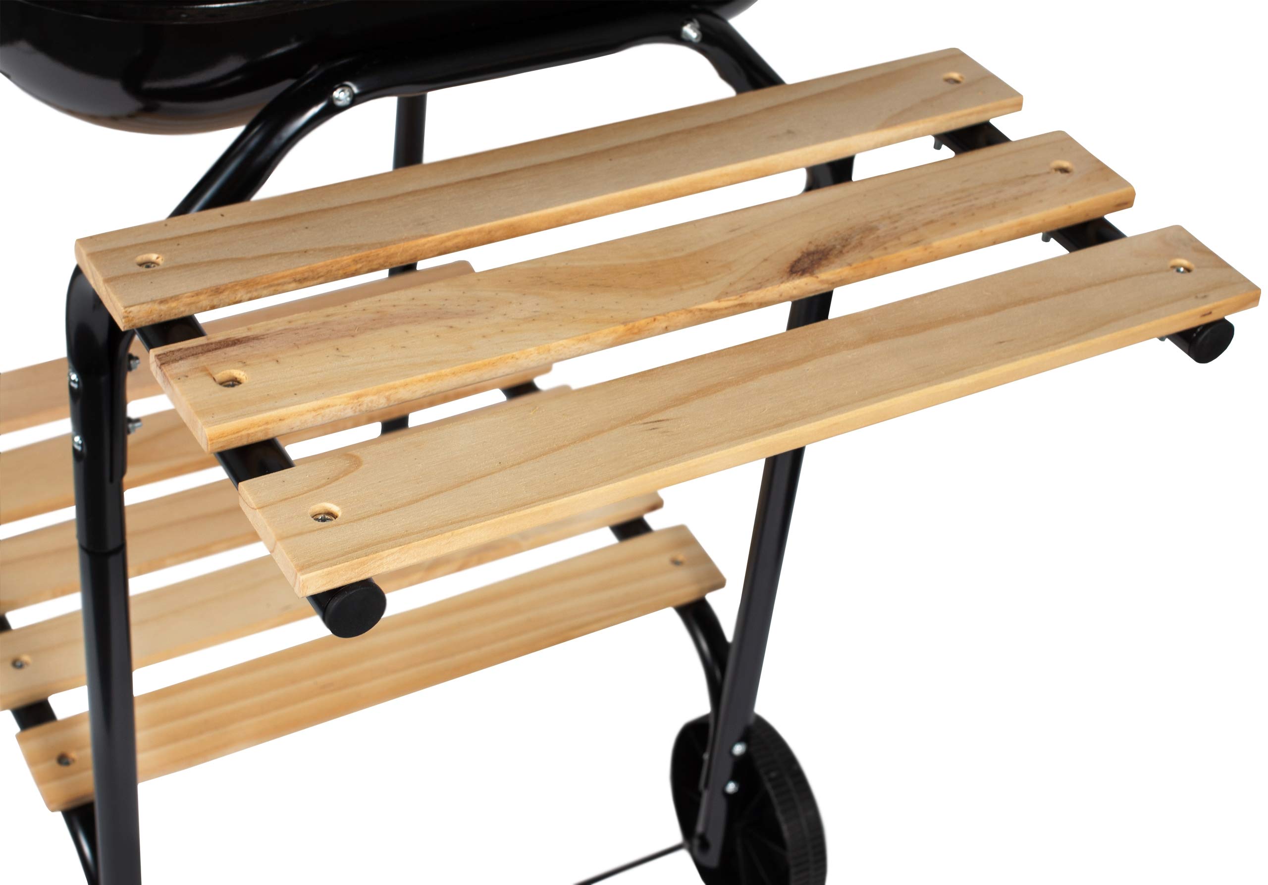 GrillMaster Kohlegrill EmaBend GM3000 + Gebläse, Gartenbau, Karbon, Mit Rollen, Holzböden