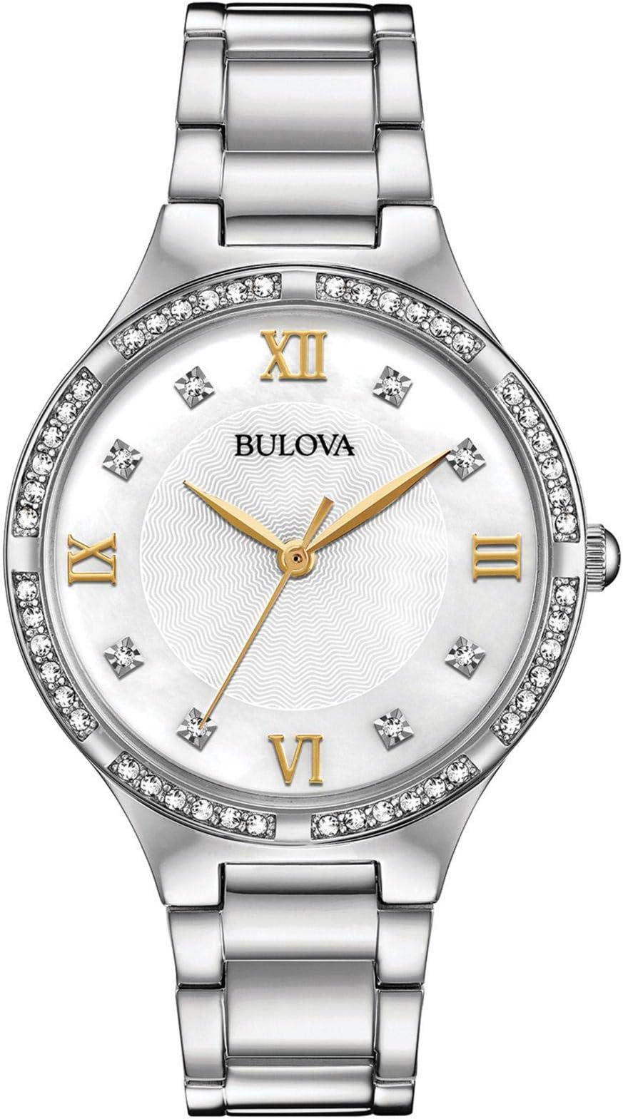 BULOVA Mother of Pearl Stainless Steel Watch-96L263