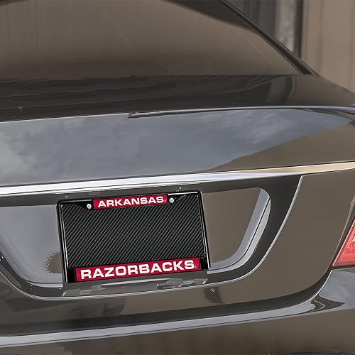 Miniatura 121 de Rico Industries NCAA Black Laser Cut Chrome Frame 12" x 6" Black Laser Cut Chrome Frame - Car/Truck/SUV Automobile Accessory