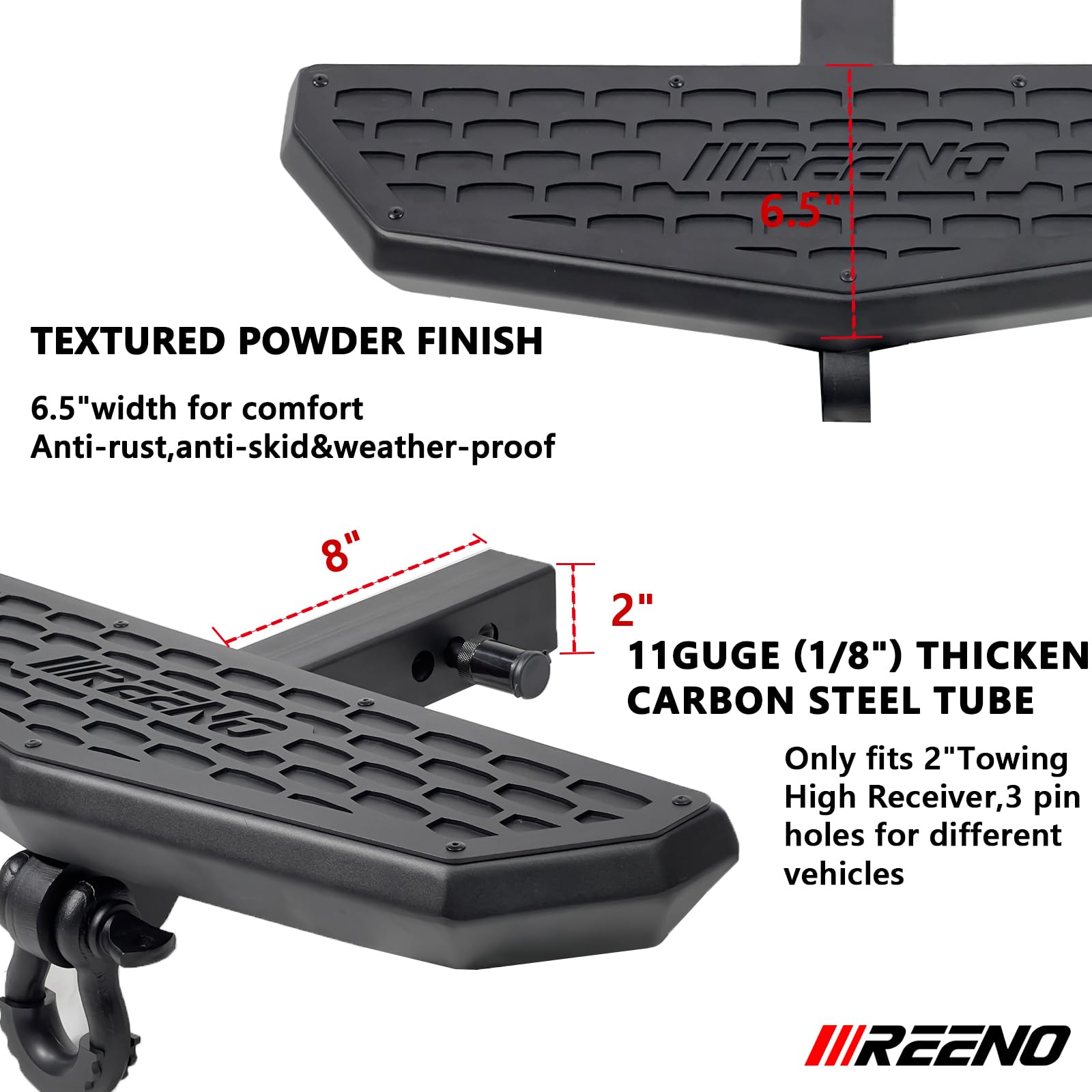 Amazon.co.jp: IIIREENO 24インチ ヒッチステップアーマー 2インチ 