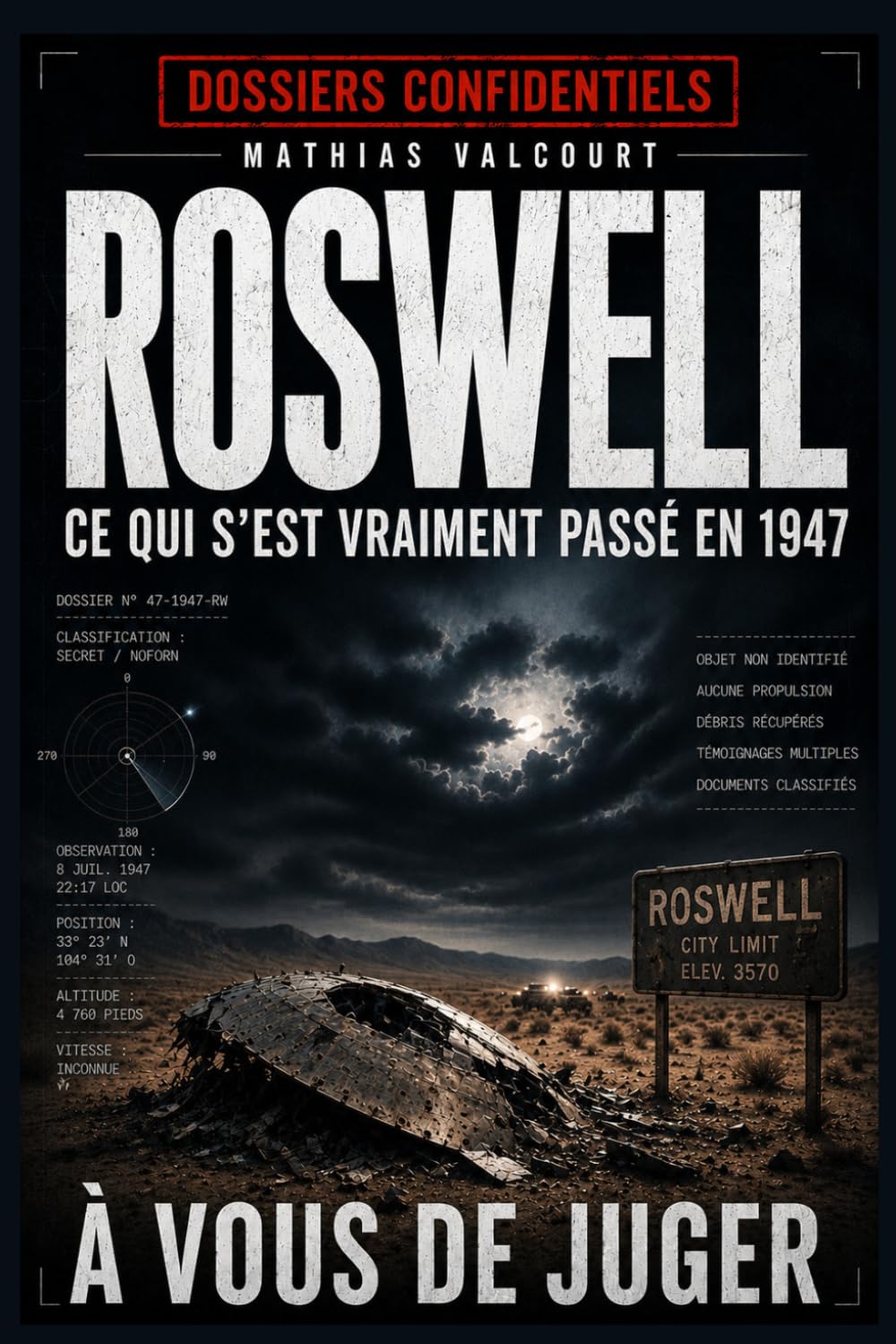 ROSWELL : CE QUI S'EST VRAIMENT PASSÉ EN 1947: L'enquête complète sur l'affaire OVNI qui a changé l'histoire. (Collection : Dossiers confidentiels)