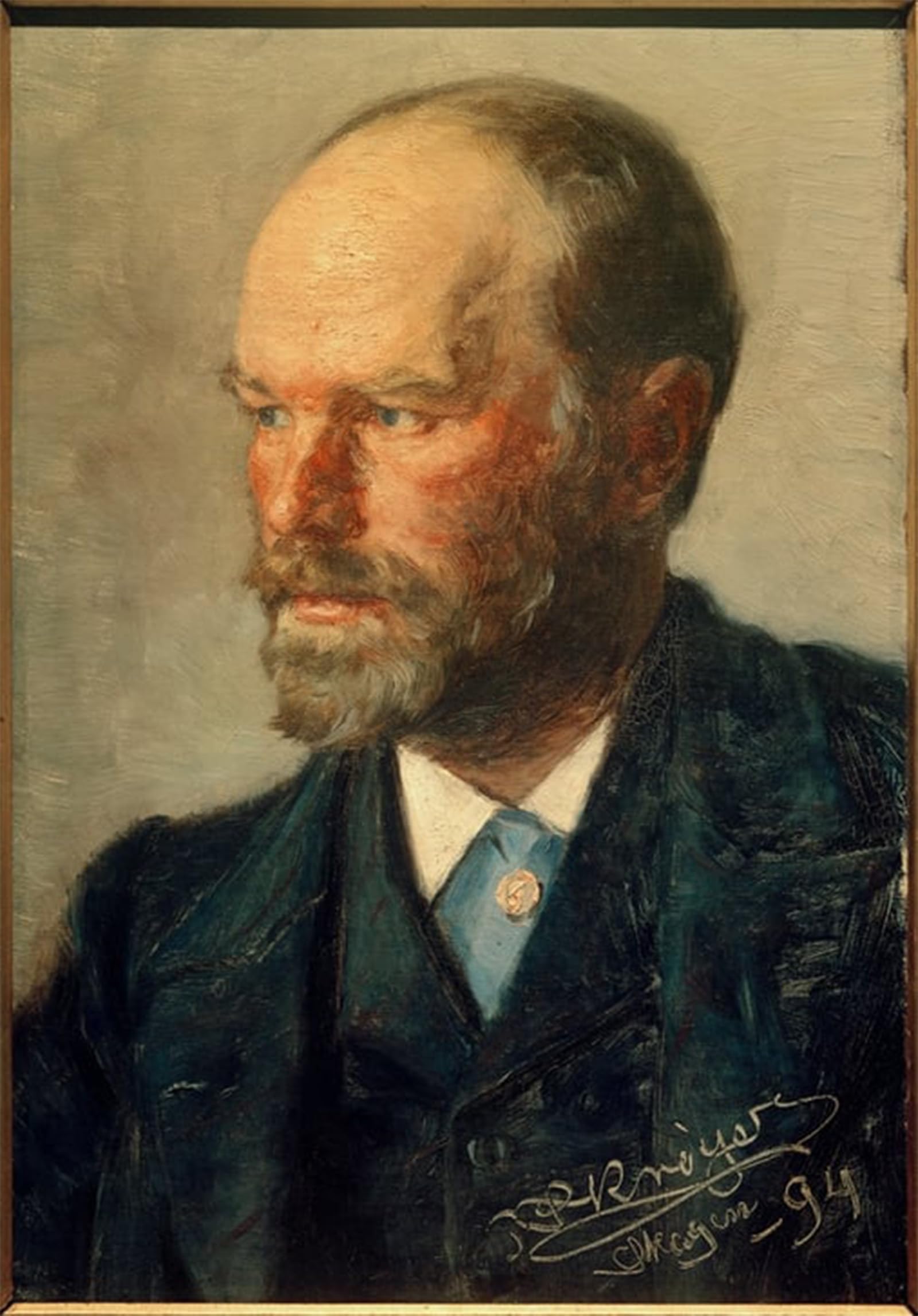 ARTXLXXBN Famous Prints Artwork Pictures Poster Painting Art Portrait of the painter Michael Ancher by Peder Severin Krøyer Artwork Landscape Pictures for Home Decor 60x90cm