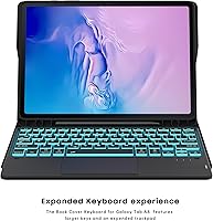 Vista 7 de Funda para Samsung Galaxy Tab S9 de 11 pulgadas/S9 FE 10.9 pulgadas / S10 FE 10.9 pulgadas con teclado - Funda de tableta táctil desmontable