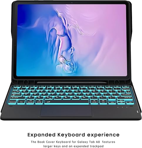 Miniatura 7 de Funda para Samsung Galaxy Tab S9 de 11 pulgadas/S9 FE 10.9 pulgadas / S10 FE 10.9 pulgadas con teclado - Funda de tableta táctil desmontable