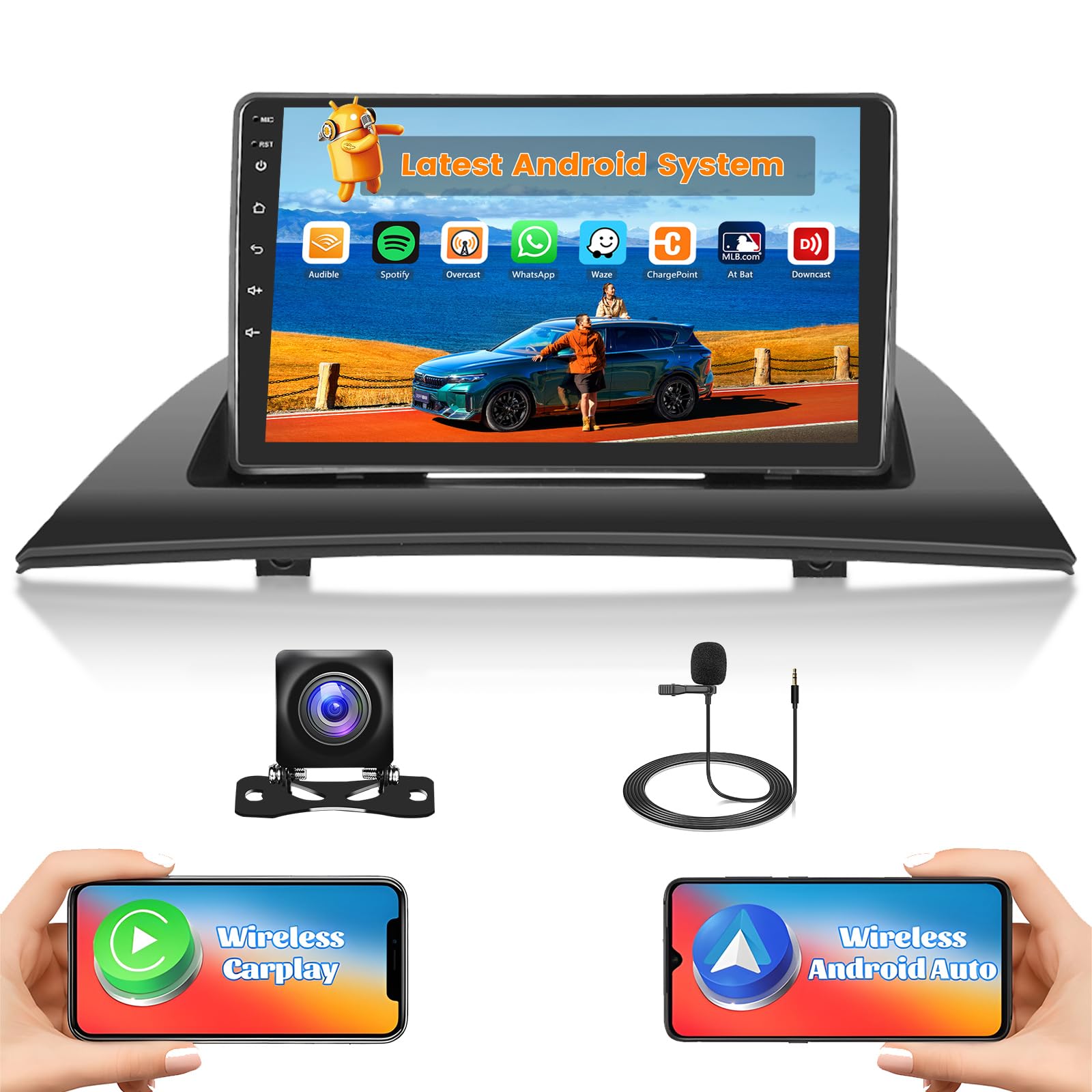 Radio Android 9" Para BMW X3 E83 (2004-2012) - Carplay Inalámbrico, Android Auto, GPS, Bluetooth, Cámara Trasera - 8 Núcleos, 2GB RAM, 64GB