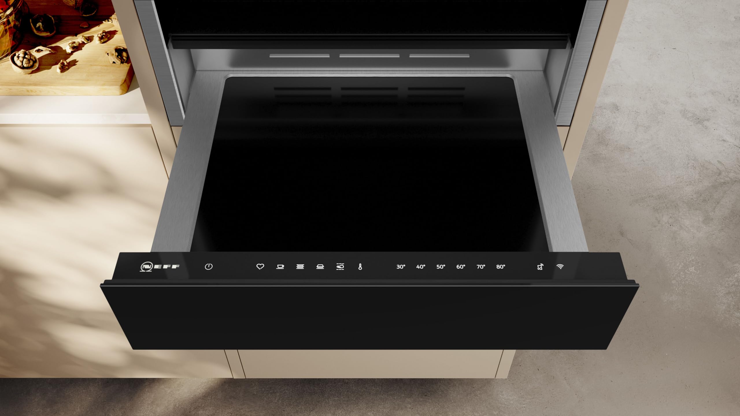 Neff N24HA11N1B N 70, Built-in warming drawer 60 x 14 cm Stainless steel — view 4