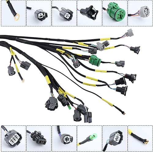 Miniatura 4 de Arnés de cableado del motor compatible con Honda Civic Integra B16 B18 D16 OBD1 Budget D & B-Series Tucked CNCH-OBD1-1