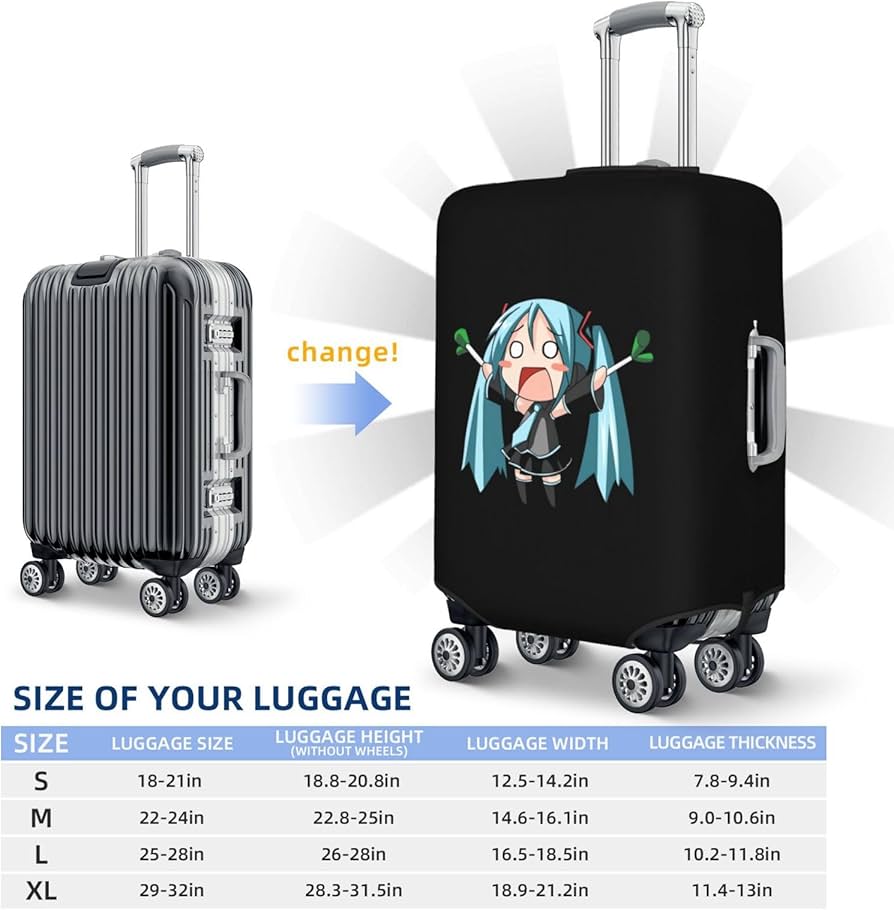 Amazon.co.jp: 初音ミク miku 美少女 萌え スーツケースカバー Amazon.co.jp: 初音ミク miku 美少女 萌え スーツケースカバー