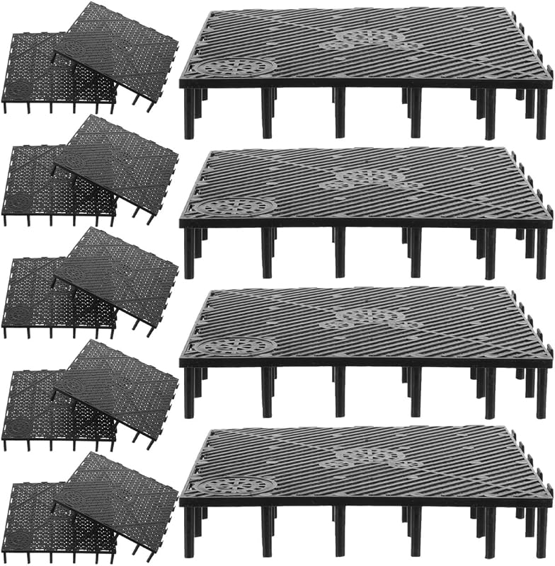 Divisórias para Filtro de Fundo de Aquário em PVC Preto TEHAUX – 20 Unidades