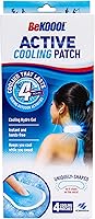 BeKoool Active Cooling Neck Patches 4-Pack - Instant Hydrogel Relief for Hiking, Sports, Workouts & Heat Sensitivity