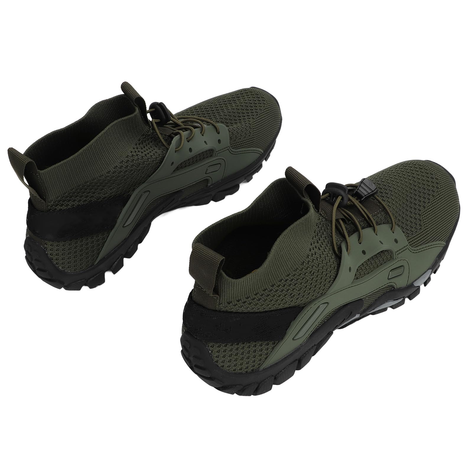 TOPINCN Men Wading Shoes, Breathable Shock Absorption Lightweight Elastic Prevent Slip Hiking Shoes for Fishing (45)