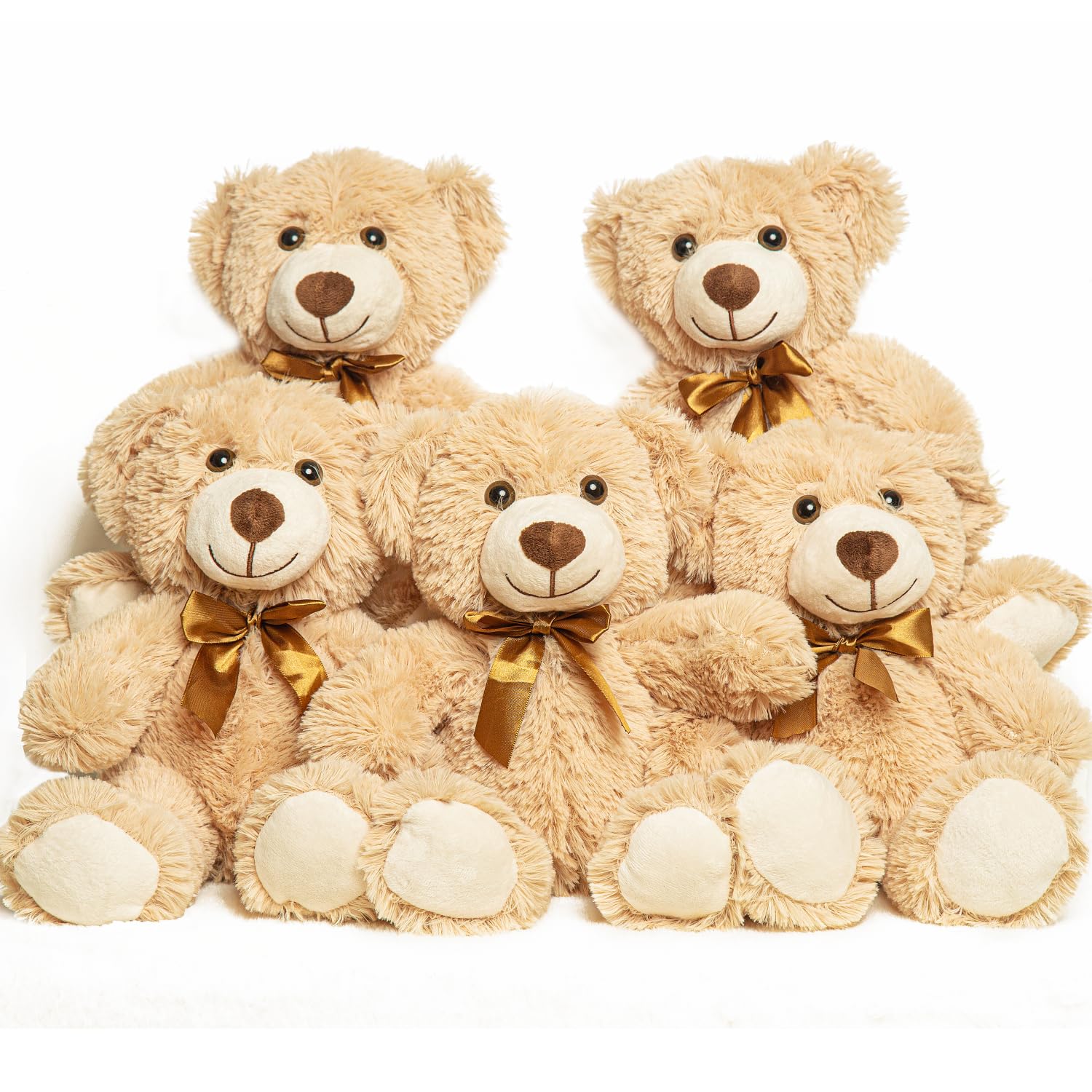 Amazon.com: LELELONG 5 Pack Teddy Bears Bulk 13.5 inich Teddy Bear