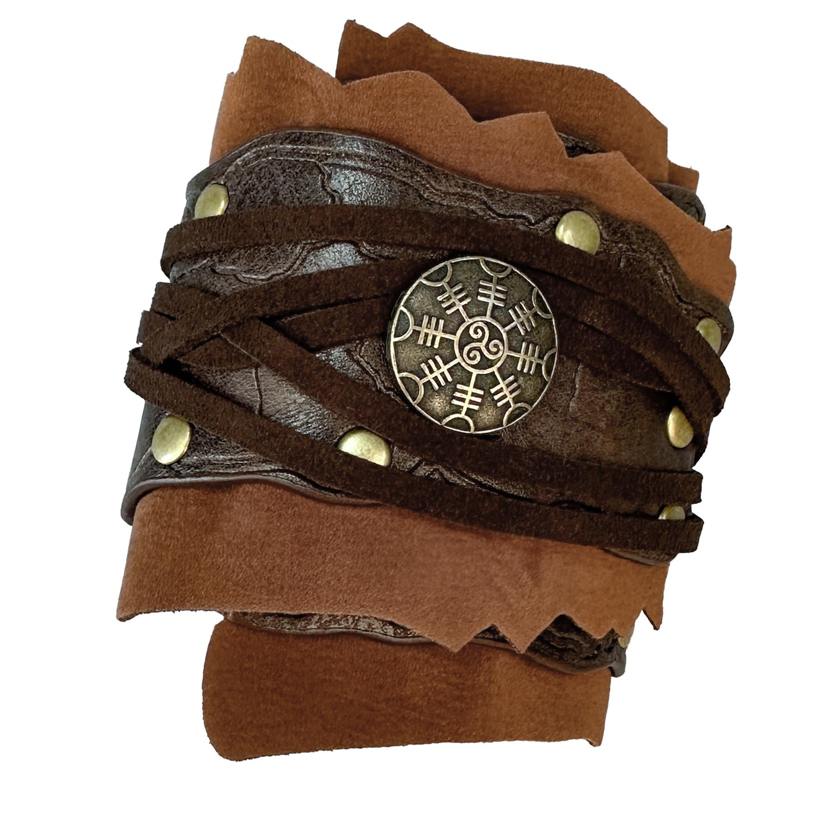 Laiousn Unisex D Medieval Theme Gauntlets Arm Bracers Adult Cosplay Party Guards Stage Performers Cuffs Costume Ecoration Historical Reenactment Gear