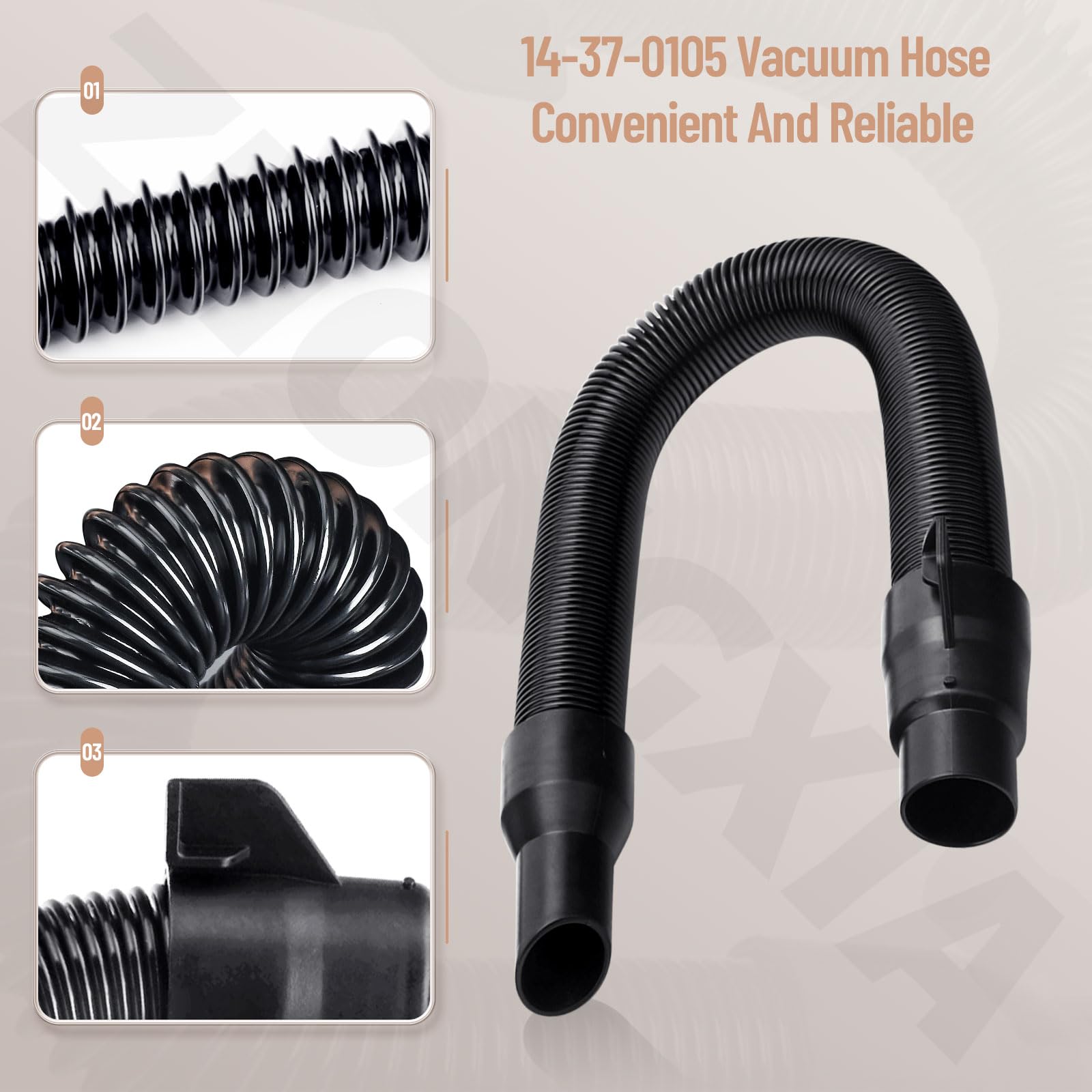 Milwaukee 14-37-0105 Hose Assembly For 18V Wet/Dry Vac - Internal Storage Compatible