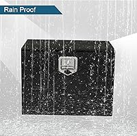 Vista 7 de MOTORHOT Caja de herramientas de aluminio para cama de camión de 42 pulgadas, cajas de herramientas para remolque de servicio pesado, caja