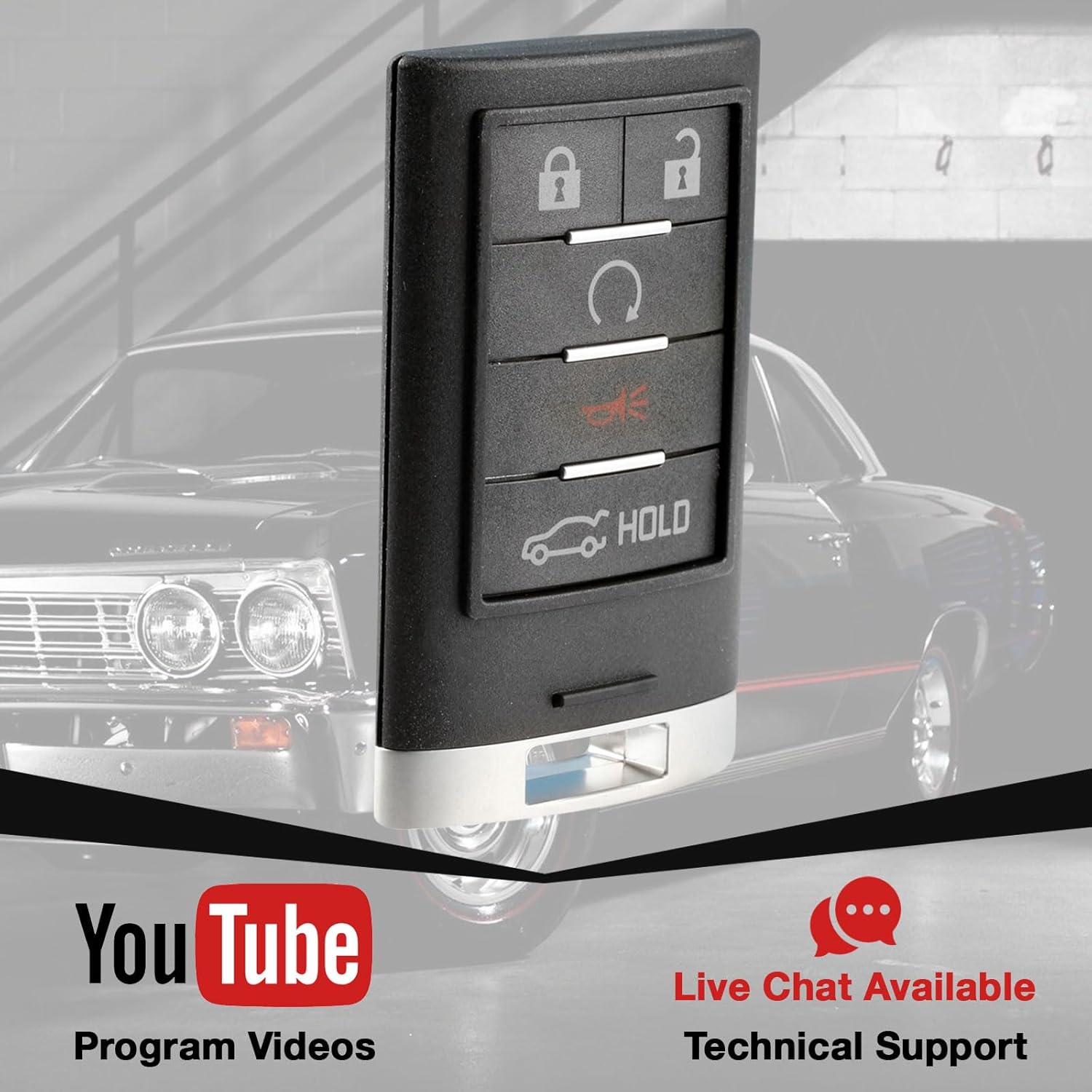 2X USARemote Keyless Entry Remote Car Key Fob Replacement Control for 2013 2014 2015 Cadillac ATS XTS 5-Button Smart Key (NBG009768T, 22856930, 5931856)