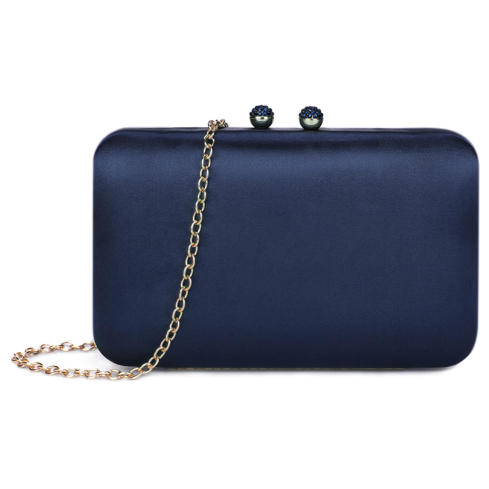 BAIGIO Bolso de Satén para Mujer, Bolso de Mano de Mujer Fiesta Bolso de Noche Estilo Elegante Monedero del Banquete para Fiesta, Graduación, Boda