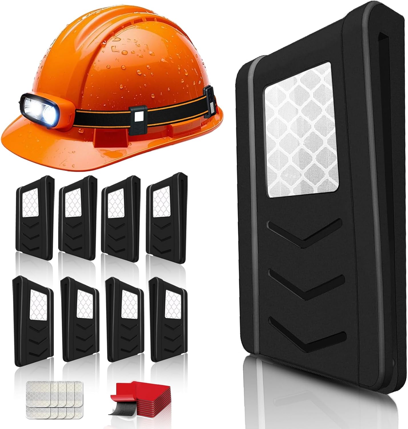 Hard Hat Clips for Headlamp 20 Pack Hardhat Headlamp Clips,Hard Hat Light Clips Hardhat Clips for Headlamp,Light Holder for Hard Hats