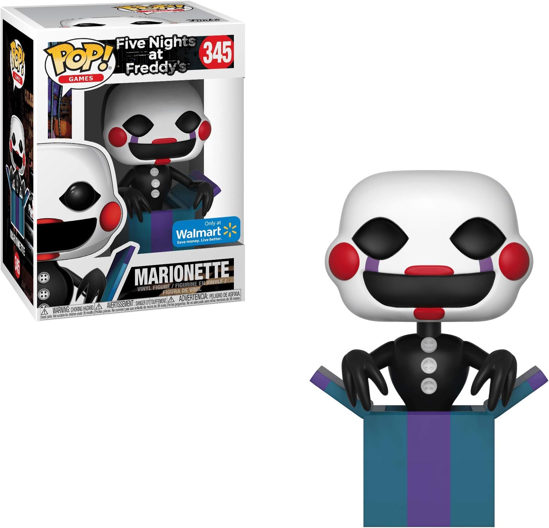 Pop! Games: 5 Nights at Freddy's - Marionette 345 - Rare Walmart