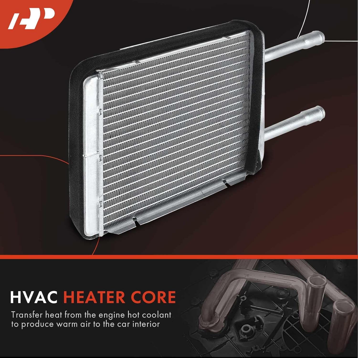 A-Premium Front HVAC Heater Core Compatible with Ford Windstar 1995 1996 1997 1998 1999 2000 2001 2002 2003, Replace OE# F58Z18476A, XF2Z18476AA