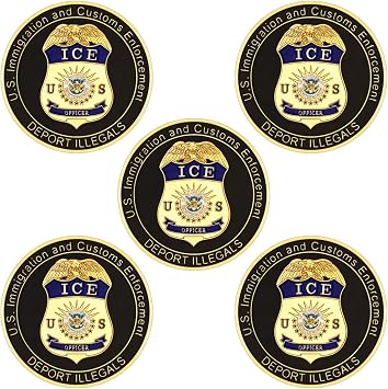 ICE Challenge Coin Homeland Security Collectible Coins Graduating Gifts 5 Pack