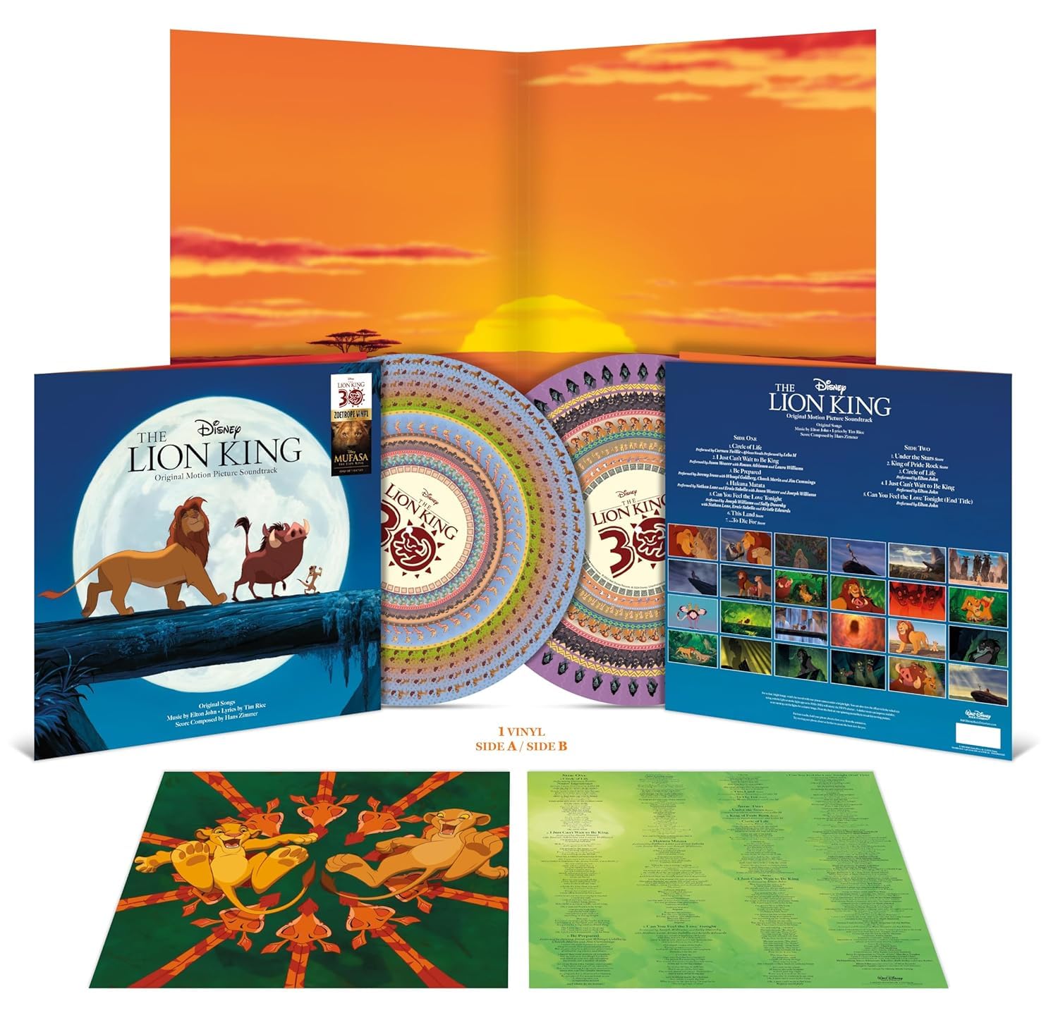 The Lion King Soundtrack (30th Anniversary Limited Zoetrope Picture Disc)