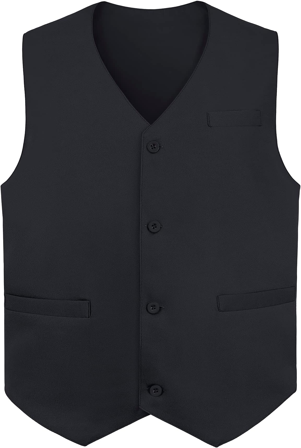 Waiter Uniform Unisex Button Vest For Supermarket Clerk & Volunteer