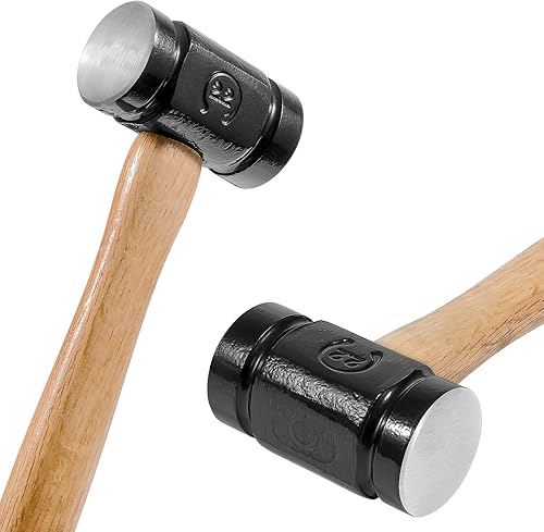 Miniatura 32 de Martillo de herrero de 4 libras Cruz Peen Bladesmith Engineer Martillo de perforación Martillo de perforación hecho a mano Fabricación de cuchillos